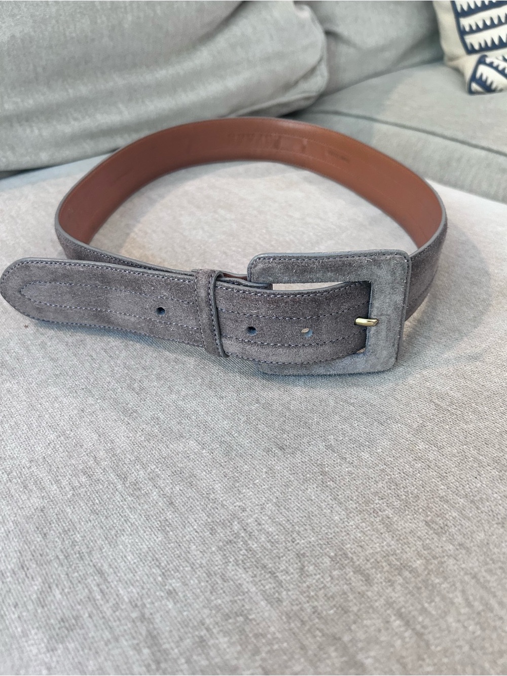 Lauren Ralph Lauren Gray Suede Belt size medium